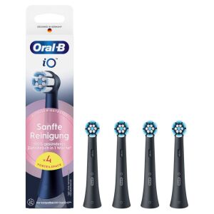 Oral-B iO Black Onyx Fogkefefej - 4 db, Elektromos Fogkeféhez