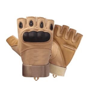 Taktické rukavice s chráničmi zápästia, hnedé, XL, HT 138668536 - Pánske rukavice