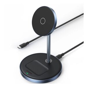 UGREEN 2in1 Mágneses Vezeték Nélküli Töltő - MagSafe, Qi2, Gyorstöltő - Fekete 138668976 - Ugreen