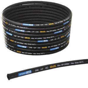 Vysokotlaková hadica HydroLine DN6 1SC - 15 m, 1/4" F-M s oceľovými tvarovkami 138670141 - Hydroline Príslušenstvo k vysokotlakovému čističu