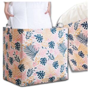 Trópusi Mintás Tárolódoboz - 50x50x40 cm, Összehajtható