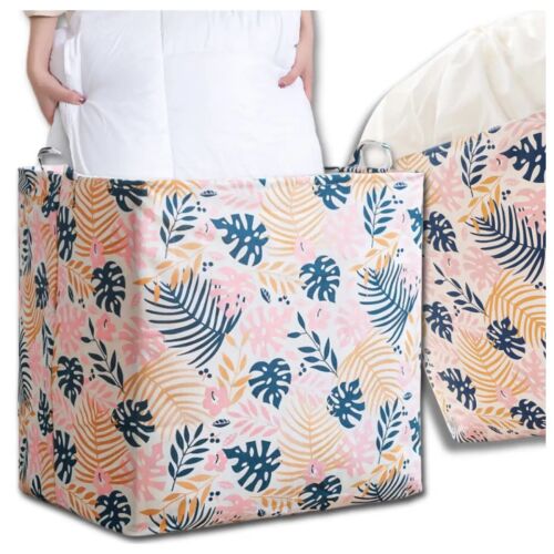 Virágmintás tárolódoboz játékokhoz és szennyeshez