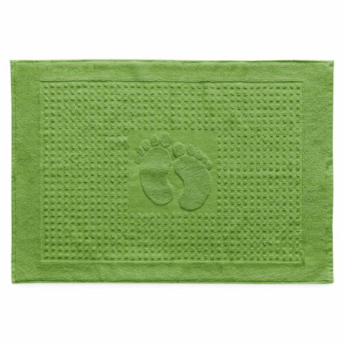 Darymex Pamut Fürdőszobaszőnyeg Lábnyom Mintával - 50x70 cm, Zöld 146166782