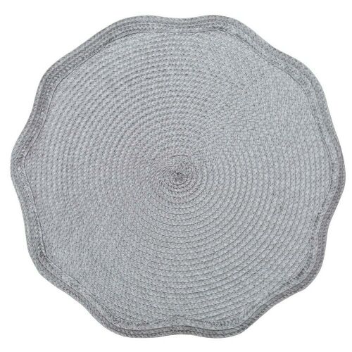 Otello Fonott Asztali Alátét - 38 cm, Acél Színű 138672068