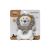 Interbaby Leon Oroszlán plüss csörgő - 18 cm, Krémszürke 138672226