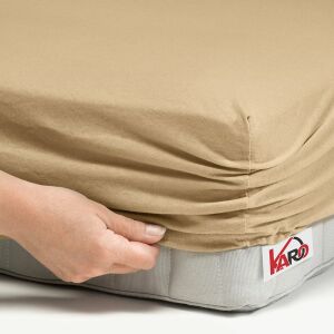 KARO Jersey Gumis Lepedő - 70x140 cm - Bézs