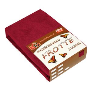 KARO Gesztenye Frottír Gumis Lepedő 60x120 cm