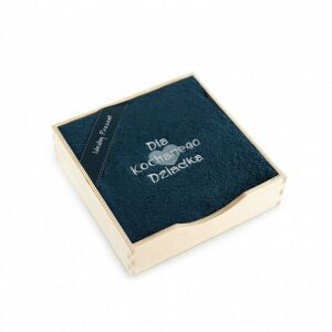 Zwoltex Tanzanite Törölköző Fadobozban - Nagypapa Ajándék, 50x90 cm 138673000 - Zwoltex