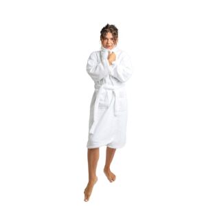 Nefretete Llama Soft Fürdőköpeny - Fehér, Lámagyapjúval