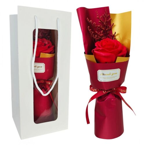 Illatos Szappanrózsa Csokor Díszdobozban - Szárított Virágokkal 145180289