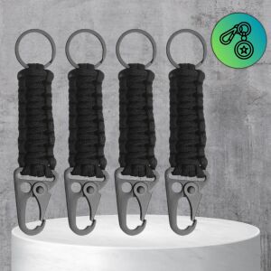 Taktická nylonová karabína s krúžkom na kľúče - Sada 4ks 138674812 - Karabínky