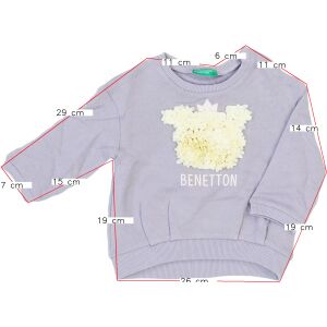 Benetton Lány Pulóver - Feliratos, Mackó Mintás - 80-as Méret 140788995 - Gyerek pulóver