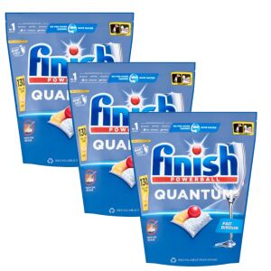 Finish Quantum All in 1 Lemon Mosogatógép kapszula 3x130db 144112759 - Gépi mosogatás