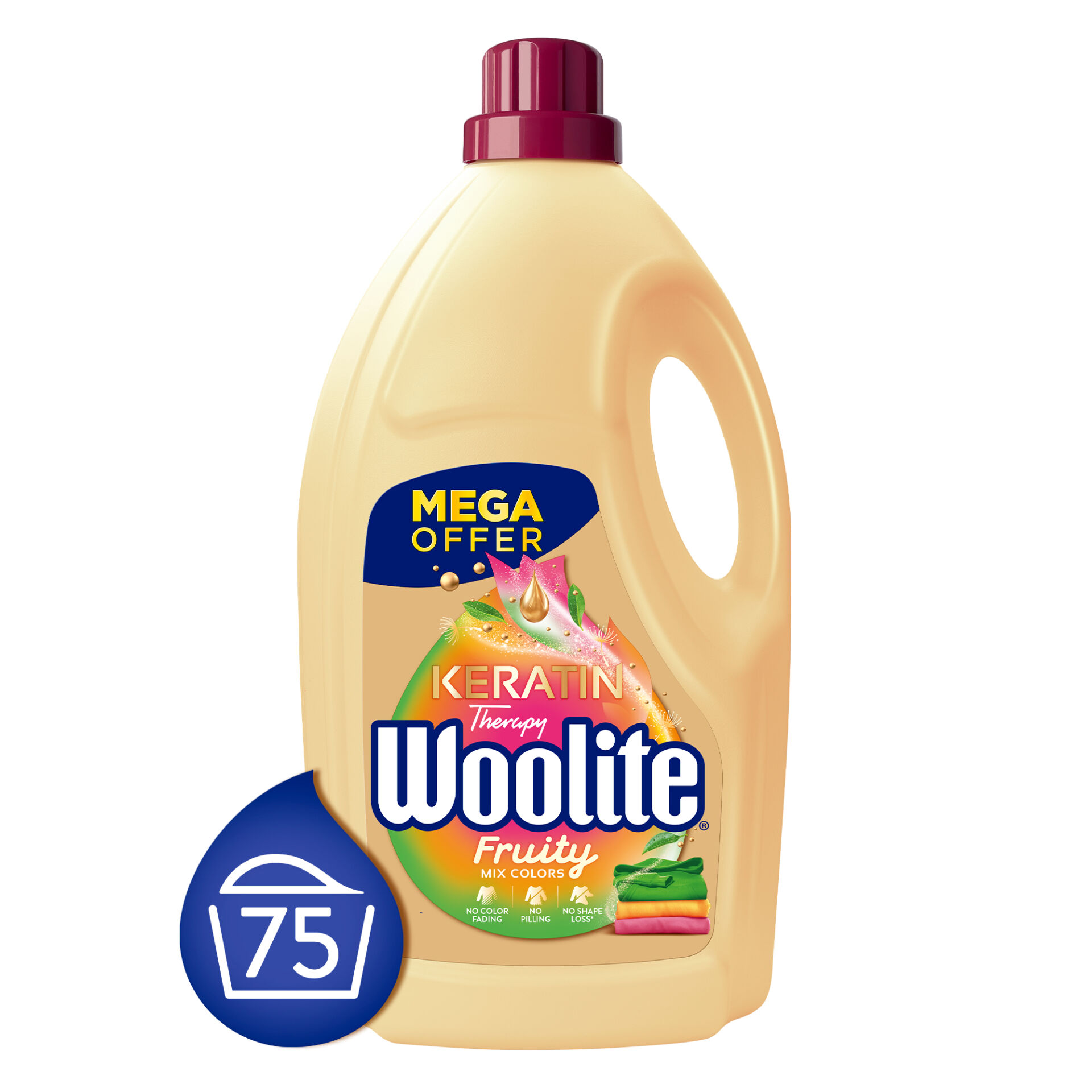 E-shop Woolite Keratin Therapy Ovocný tekutý prací prostriedok na farebn...