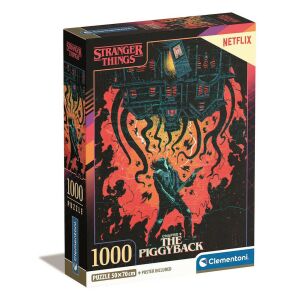 Clementoni - Stranger Things: The Piggyback 1000 db-os puzzle 138700465 - Clementoni Puzzle