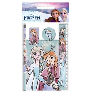 Disney Jégvarázs Írószer Szett - 5 darabos, Anna és Elza mintával - Írószer szett