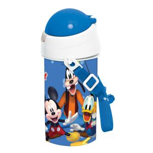 Disney Mickey Mouse Friends 500ml Wasserflasche mit Trageriemen - Lebensmittel- & Getränkebehälter
