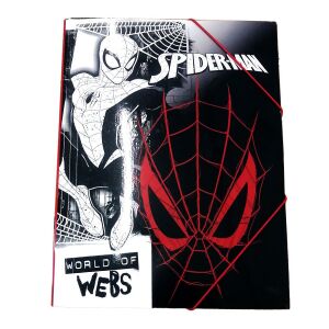 Spiderman World of Webs A/4 Gumis Mappa - Műanyag 138877612 - Irattartó mappa