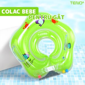 Teno Baby zöld nyakúszó babáknak 0-24 hónapos korig, állítható pánttal, fogantyúkkal - Úszógumi