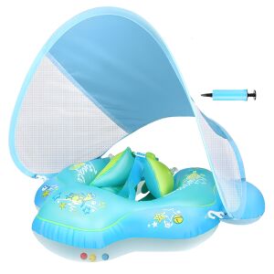 Teno babafürdető nyakörv napernyővel és a hozzá tartozó pumpával - Felfújható játék & Strandjáték
