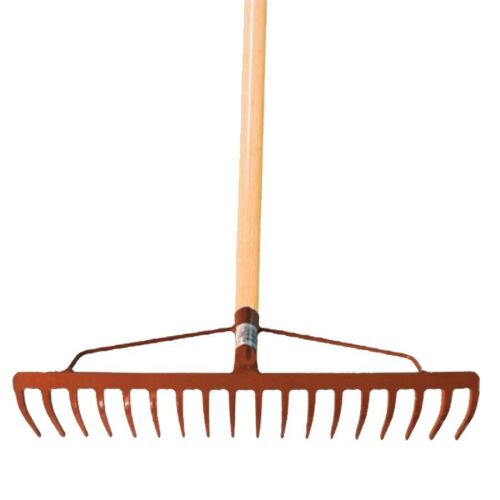 Erősített Lemez Gereblye Fa Nyéllel - Kerti Munkához 145358435