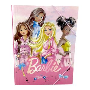 Barbie A/4 Gumis Mappa - Műanyag Irattartó 138700993 - Irattartó mappa