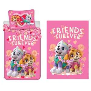 Mancs Őrjárat Friends Furever ágyneműhuzat és polár takaró szett - Mancs Őrjárat