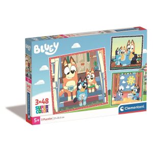 Clementoni Bluey 3 az 1-ben Puzzle szett - 3x48 db, 5 éves kortól 138701014 - Clementoni Puzzle