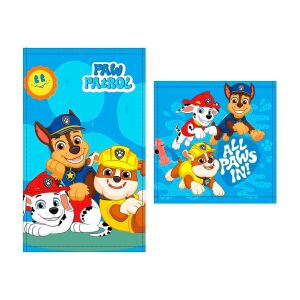 Mancs Őrjárat Törölköző Szett - Kéztörlő és Arctörlő - 100% Pamut - Mancs Őrjárat