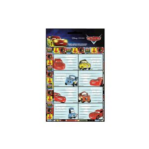 Disney Verdák Füzetcímke Matrica - 16 db-os szett 138886366 - Füzetcímke