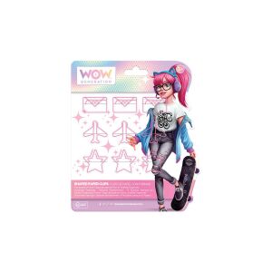 WOW Generation Valentina Rózsaszín Formázott Gémkapocs Szett - Boríték, Repülő, Csillag 138871914 - WOW Generation