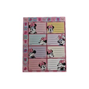 Disney Minnie Joy Füzetcímke Matrica - 16 db 138872060 - Füzetcímke