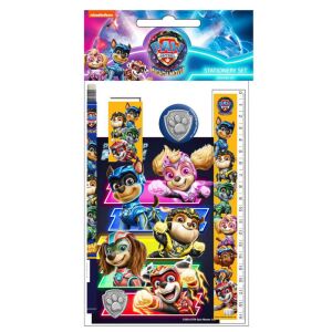 Mancs Őrjárat Írószer Szett a Mighty Movie karaktereivel, beleértve vonalzót, ceruzát és noteszt - Írószer szett