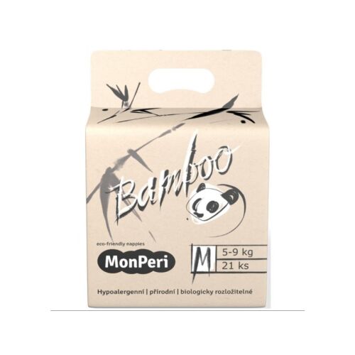 Monperi Bambusz Pelenka M (5-8 kg) - 21 db, Egyszerhasználatos 138702099