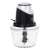 Adler AD4082 food chopper with glass bowl, black and silver