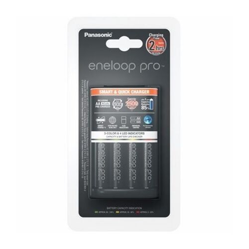 Panasonic Eneloop Pro BQ-CC55 Akkuladegerät + 4 Stück R6/AA 2450 mAh 138702872