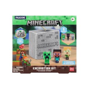 Minecraft Kincskereső Készlet - 3 Figura, Meglepetés Kiadás 138703654 - Paladone