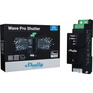 Shelly Qubino Wave Pro Shutter - Z-Wave Redőnyvezérlő Fogyasztásmérővel 138705646 - Shelly