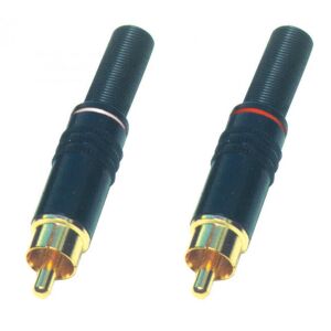 Aranyozott RCA Csatlakozó Dugó Pár - Fém, Törésgátló 138705704 - RCA kábel