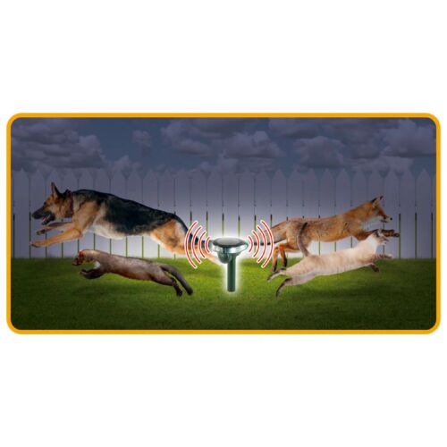 HOME AR 01 Napelemes Állatriasztó Karó - Ultrahangos, Fényjelzéses 138706857