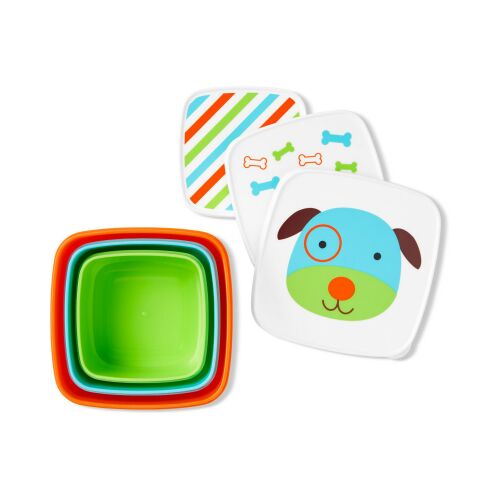 Skip Hop Zoo Kutya Snack Tároló Szett - 3 db