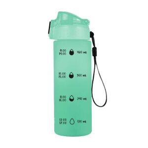 PASTELINI 600ml pasztell zöld kulacs mérőskálával - Pastelini