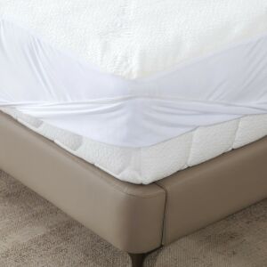 Prémium Bambusz Matracvédő - 180x200 cm, Gumis, Vízálló