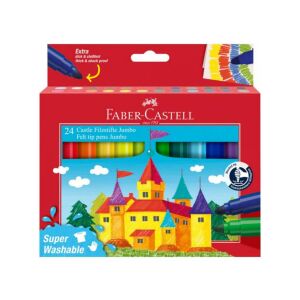 Faber-Castell Jumbo Filctoll - 24 db-os Kastély Készlet 138717548 - Filctoll