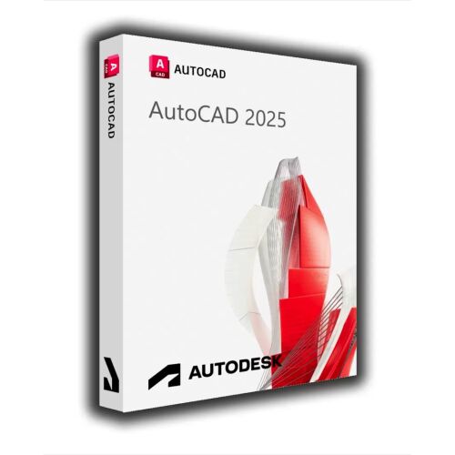 Autodesk AutoCAD 2025 szoftver doboz, Windows és macOS kompatibilis