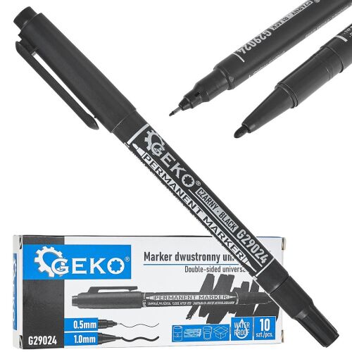 Geko G29024 Permanens Filctoll Készlet - 2 fejű, 10 db 138718870