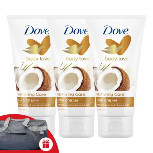 Dove Restoring Ritual Krém na ruky 3x75ml + Športová taška zadarmo