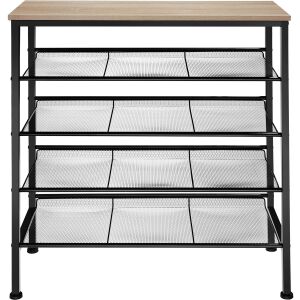 Tectake Bournemouth Szafka na buty - Styl industrialny, 75,5x30,5x85,5cm 138719206 - Meble do holu wejściowego