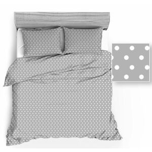 Pamut Takaró Szett - 200x220 cm, Szürke Pöttyös 138719366 - Ágynemű - ifjúsági és felnőtt