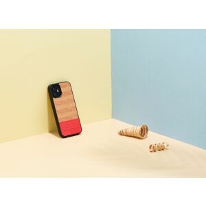 Puzdro MAN&WOOD pre iPhone 12 mini s motívom rybej kosti azalka čierna